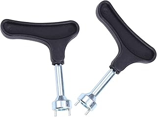 INOOMP 1 Set 2 Pcs Staple Golf Spikes Golf Tool Golf Shoes Spikes Nail Opener Spike Remover Shoes Spike Wrenche Spike Wrench for Golfs to Disassemble Black Handle Plastic Golf Cleats