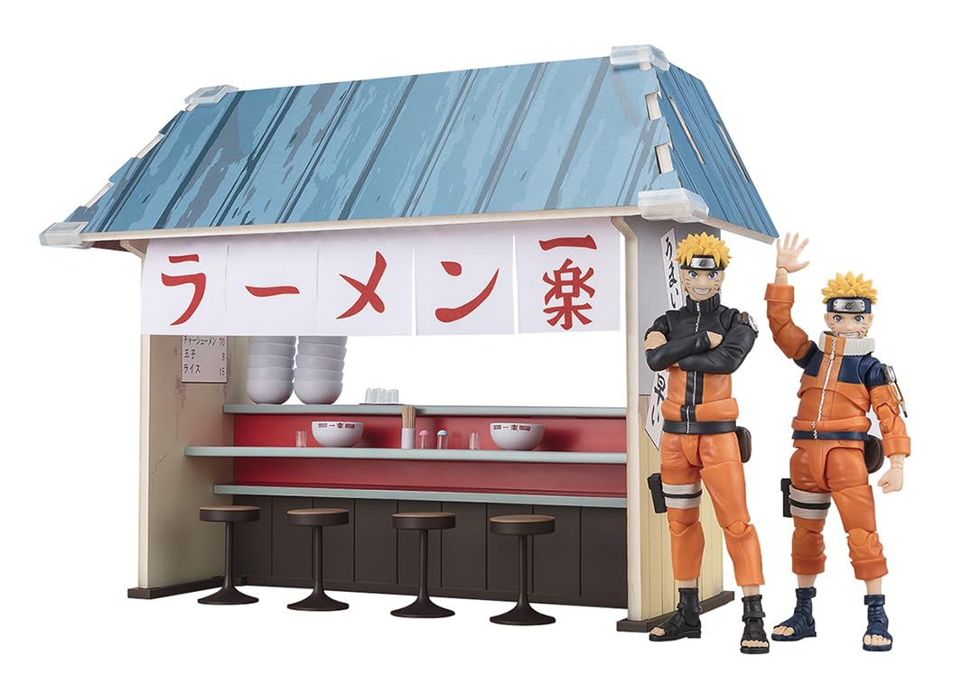 TAMASHII NATIONS S.H.フィギュアーツ NARUTO-ナルト- 疾風伝- 一楽ラーメンセット 約220mm ABS&PS&PVC&布製 塗装済み完成品フィギュア