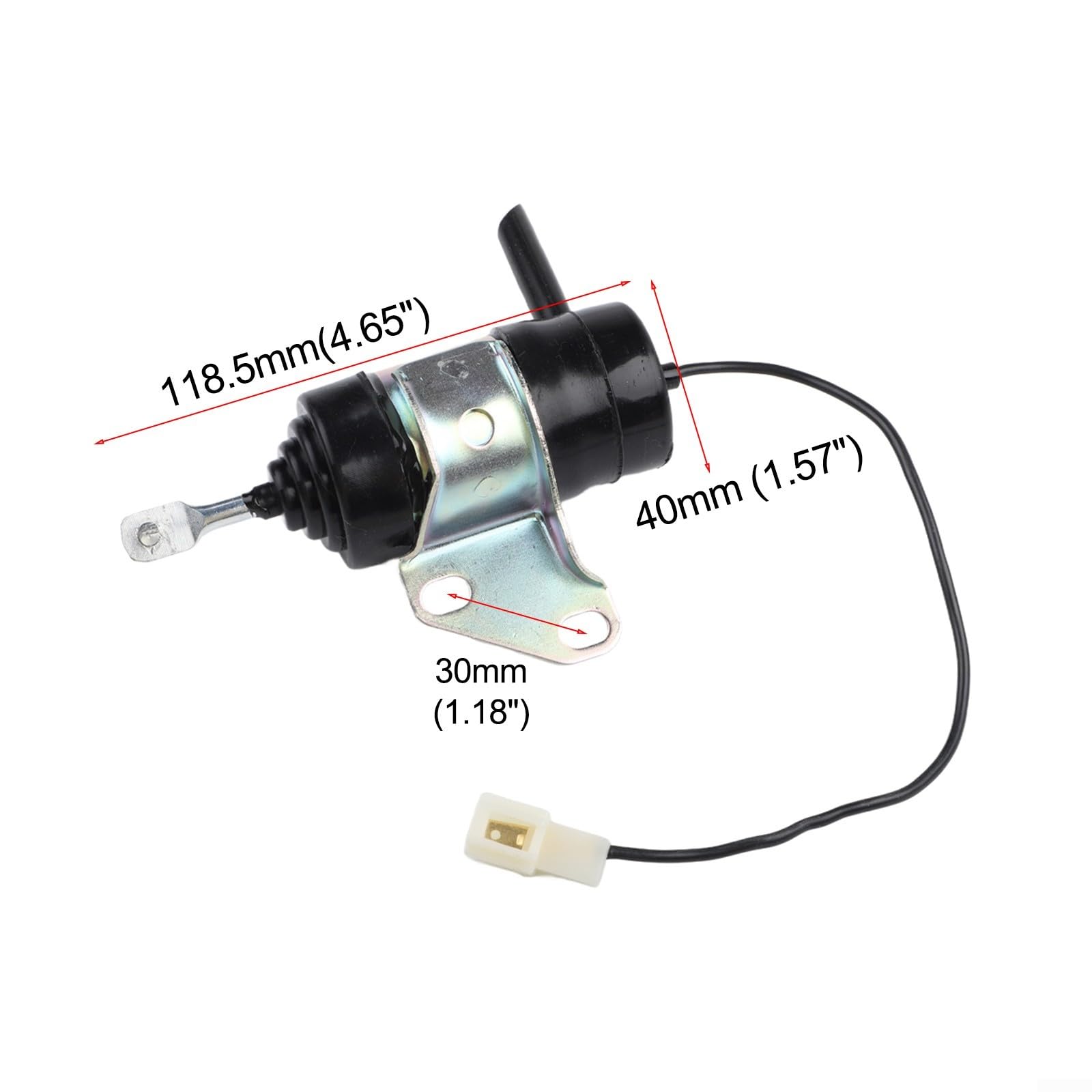 Solenoide de parada de combustible diésel de 12 V para cortacésped Kubota G1800 G1900 - Válvula de cierre 052600-4530 reemplazo directo de alta durabilidad