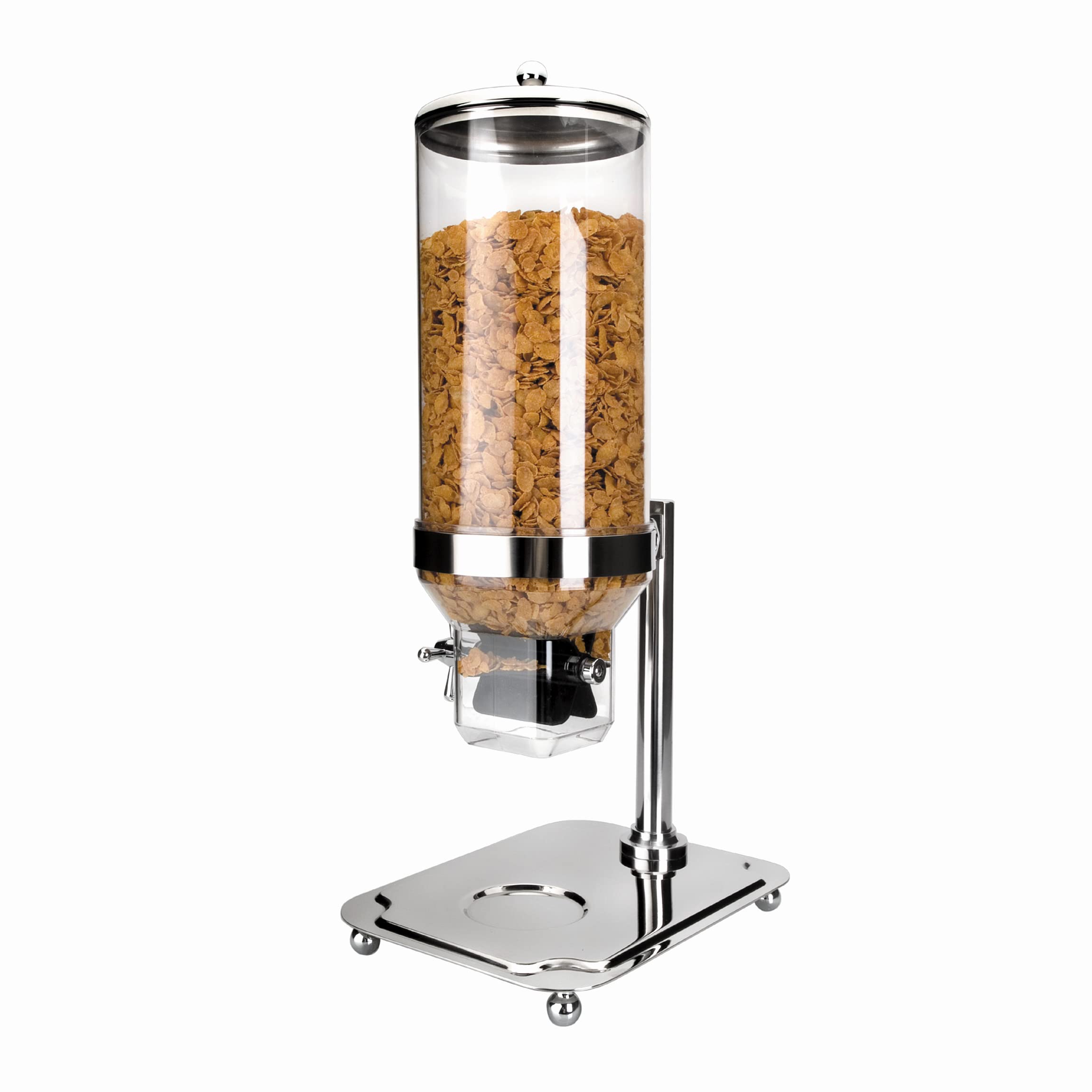 LACOR 69022 - Dispenser di Cereali con Base, 10 l | Utensile professionale duraturo; progettato per prestazioni ottimali e una pulizia rapida in lavastoviglie