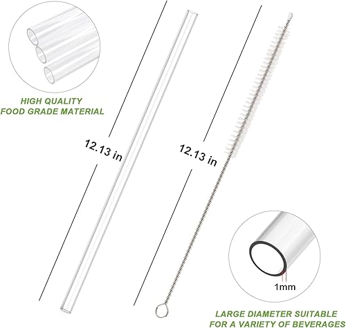 Miniatura 4 de YOELIKE - Pajitas de repuesto para vaso de viaje Stanley 40, 30 onzas, paquete de 6, popotes transparentes reutilizables con cepillo de limpieza,