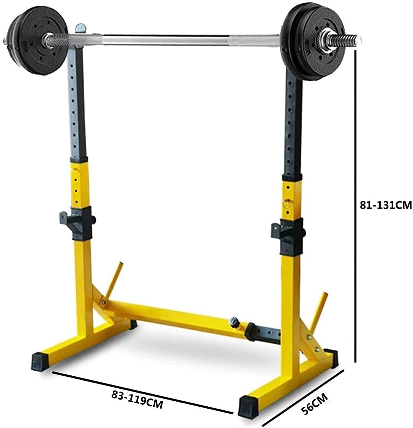 ERoomQ Barbell Rack Squat Stand Bench Press Rack Multi Function Squat Rack Weight Lifting Barbell Rack Adjustable Squat Stand Dipping Station Weight Bench Home Gym Fitness Bench Press Sho