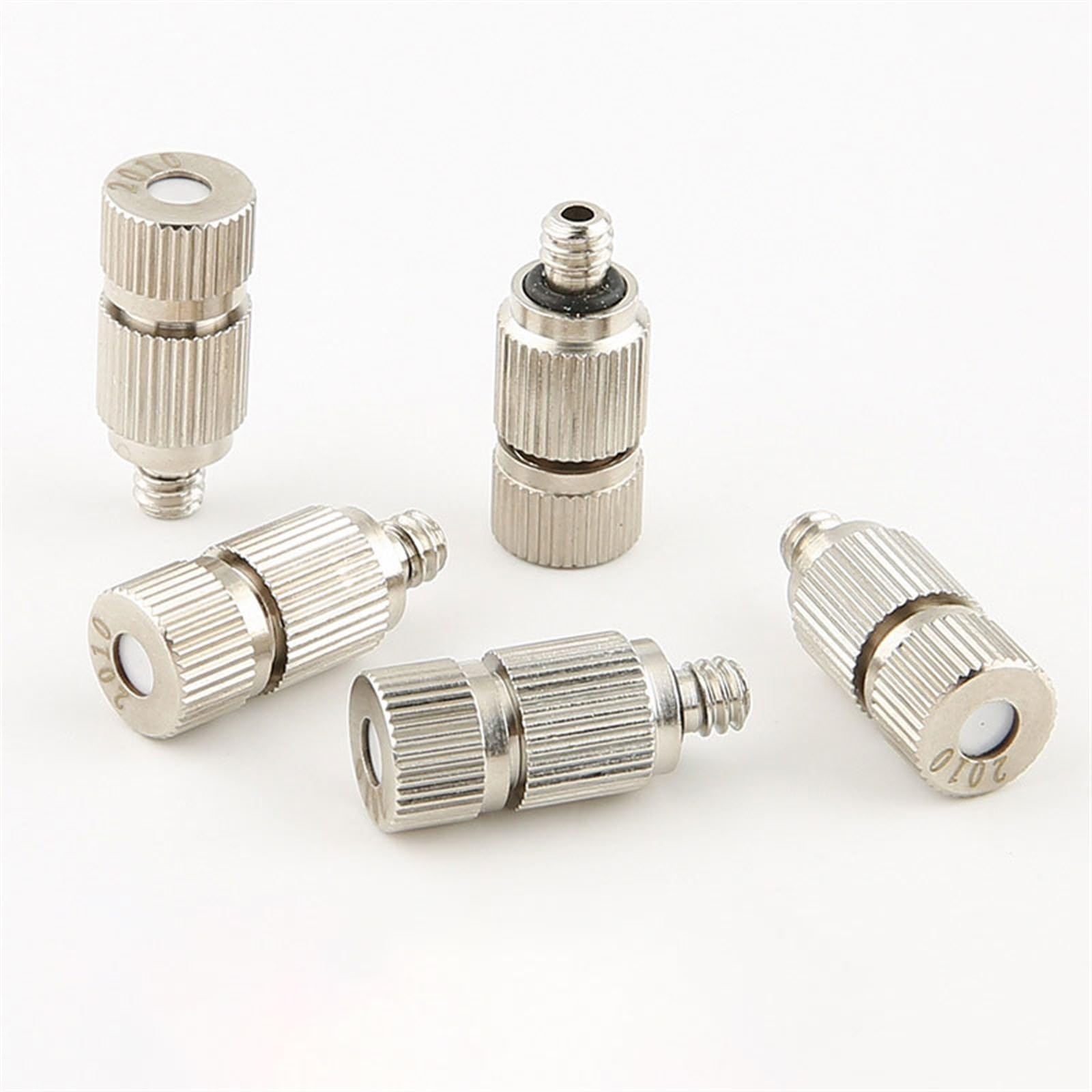 MGNSJGYXN High Pressure Atomizer Nozzle for Outdoor Cooling System, Mister Nozzle Fog Nozzles for Garden, Landscaping, 10/24 UNC(30pcs,0.8mm)