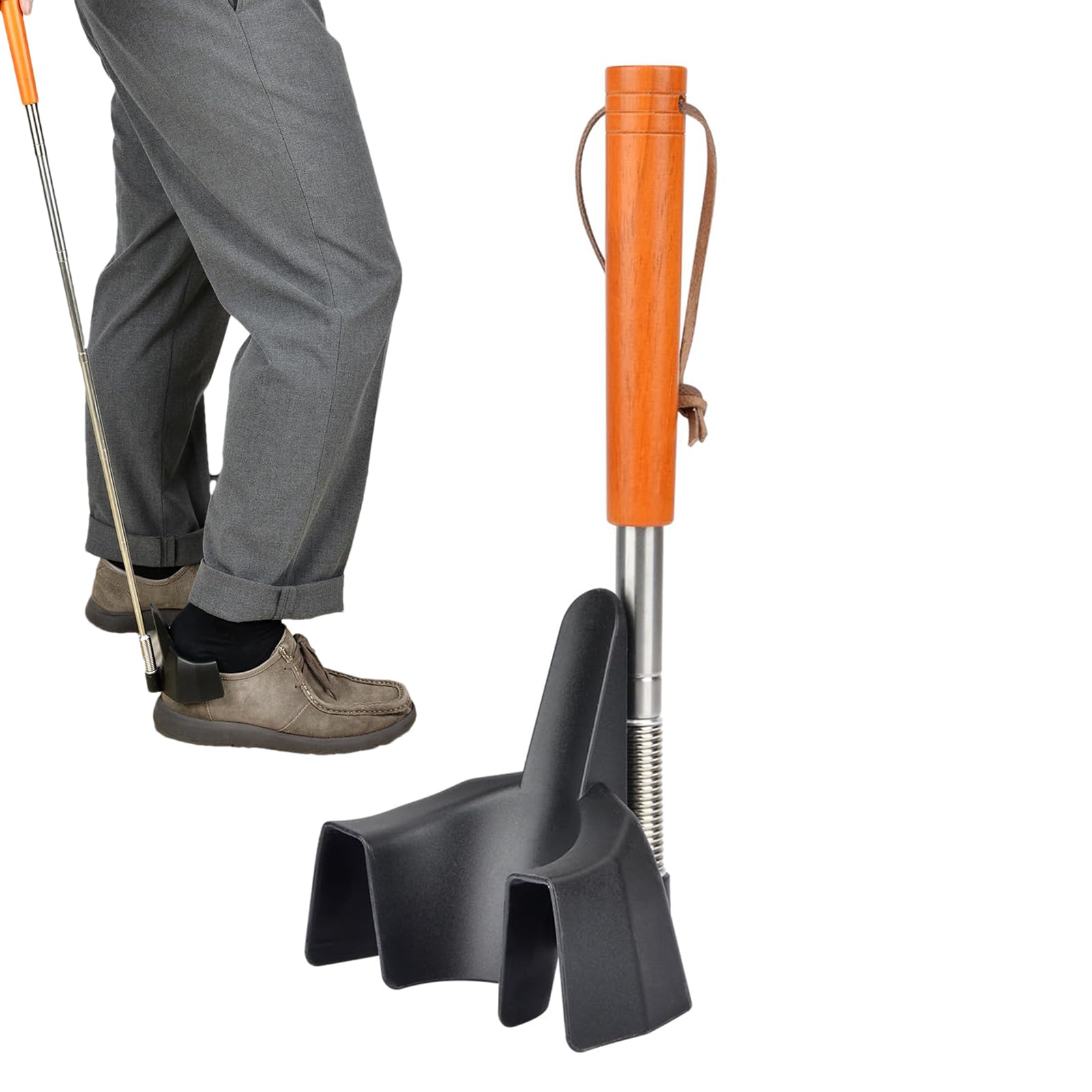 Corne De Chaussure À Longue Poignée - Toothorn Télescopique Réglable Pour Les Seniors Et Les Adultes, Horn Chaussure Stick Walking | Corne De Chaussure Étendue, Aide À Chaussures Portables, Assista