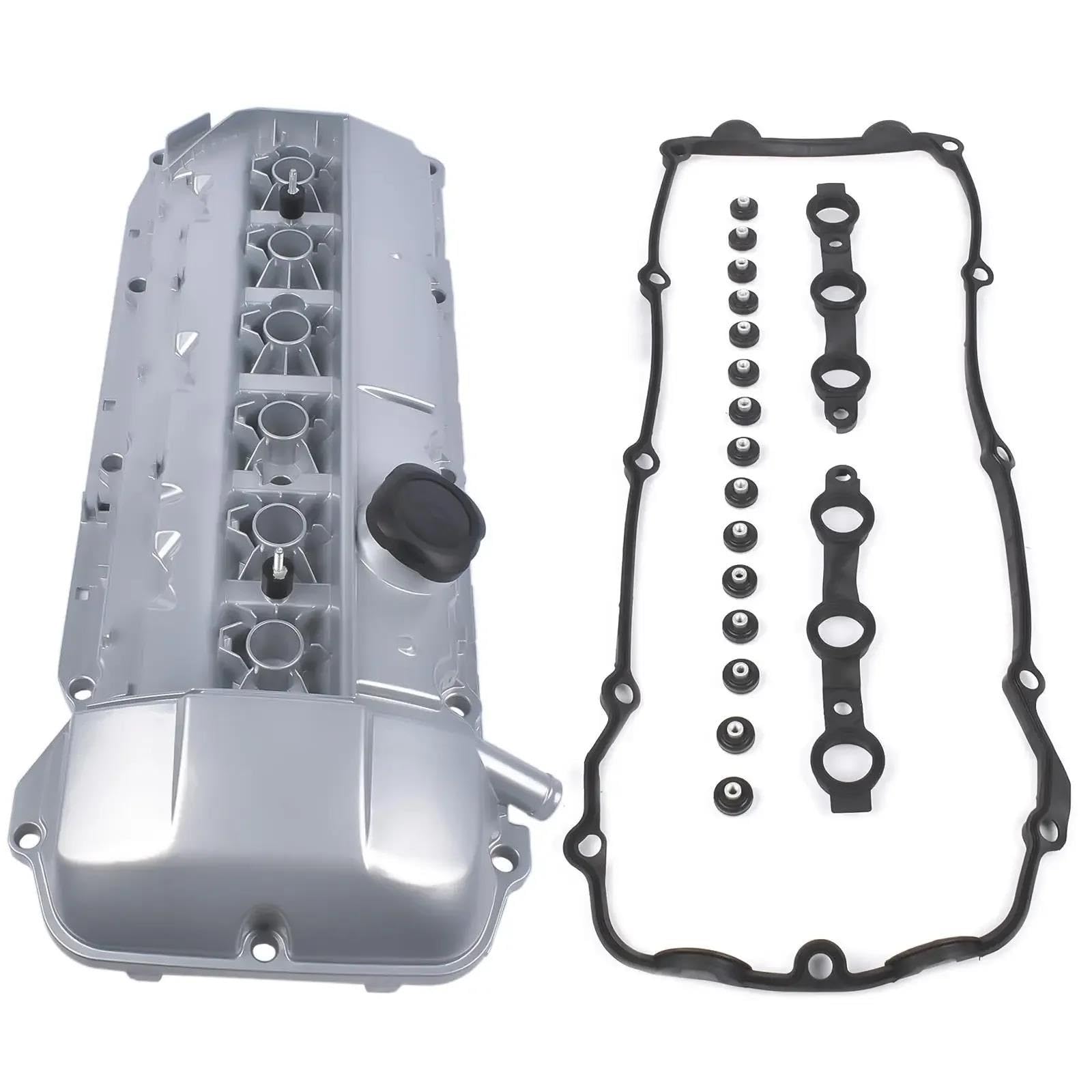 Coperchio valvola auto Kit Coperchio Valvola In Alluminio Per BMW Per 325i 330Ci 525i E46 E39 E53 E60 E85 E61 X3 X5 Z4 11127512839 Coperchio valvole
