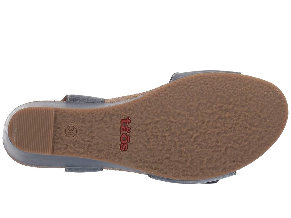 

Taos Footwear Buckle Up (Blue) Women's Wedge Shoes