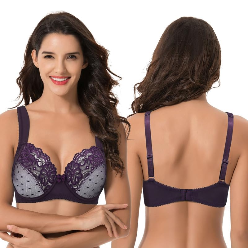 Curve Muse Reggiseno Altamente Coprente, Oscurante (Pacco da 2) Donna