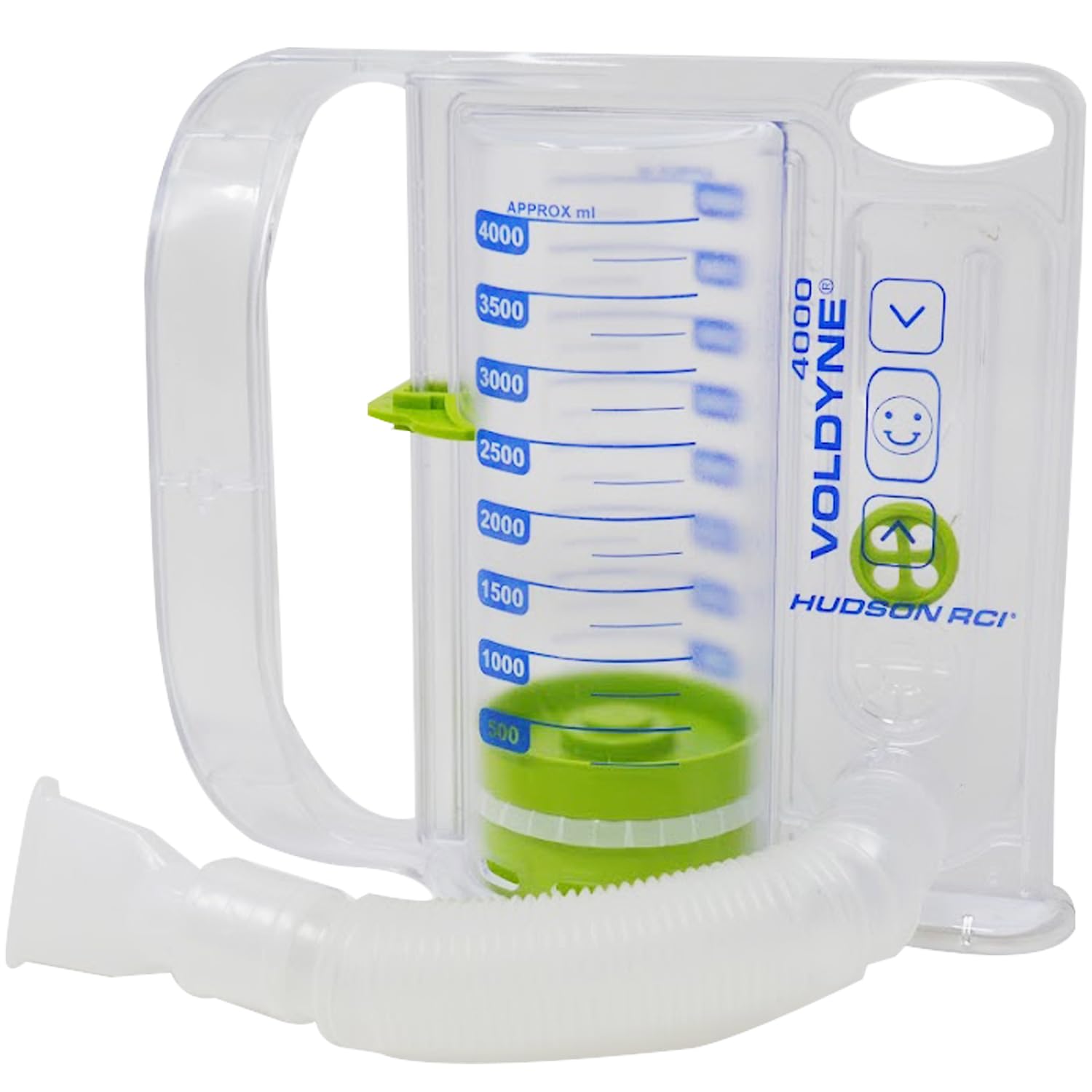 MCP Voldyne Volumetric Respirometer Breathing trainer for Lungs, Breathing exercise machine Adults, Spirometer for lungs exercise with flow rate indicator (4000ml)