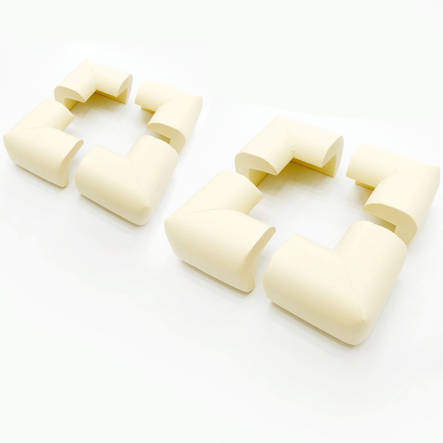 HIMRY KX_TKD7000 Set Ivory Edge Protection Corner Protection Cream 5 m 8, 5m Kantenschutz + 8 Eckenschützer - Image 3