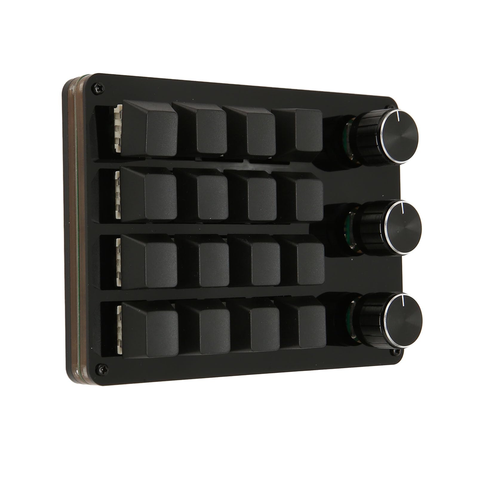 Tastiera Meccanica Blu Sostituibile a Caldo a 16 Tasti a 3 Manopole, Tastierino Macro Programmabile per Supporti da Ufficio OSU da Gioco, Cavo USB Staccabile