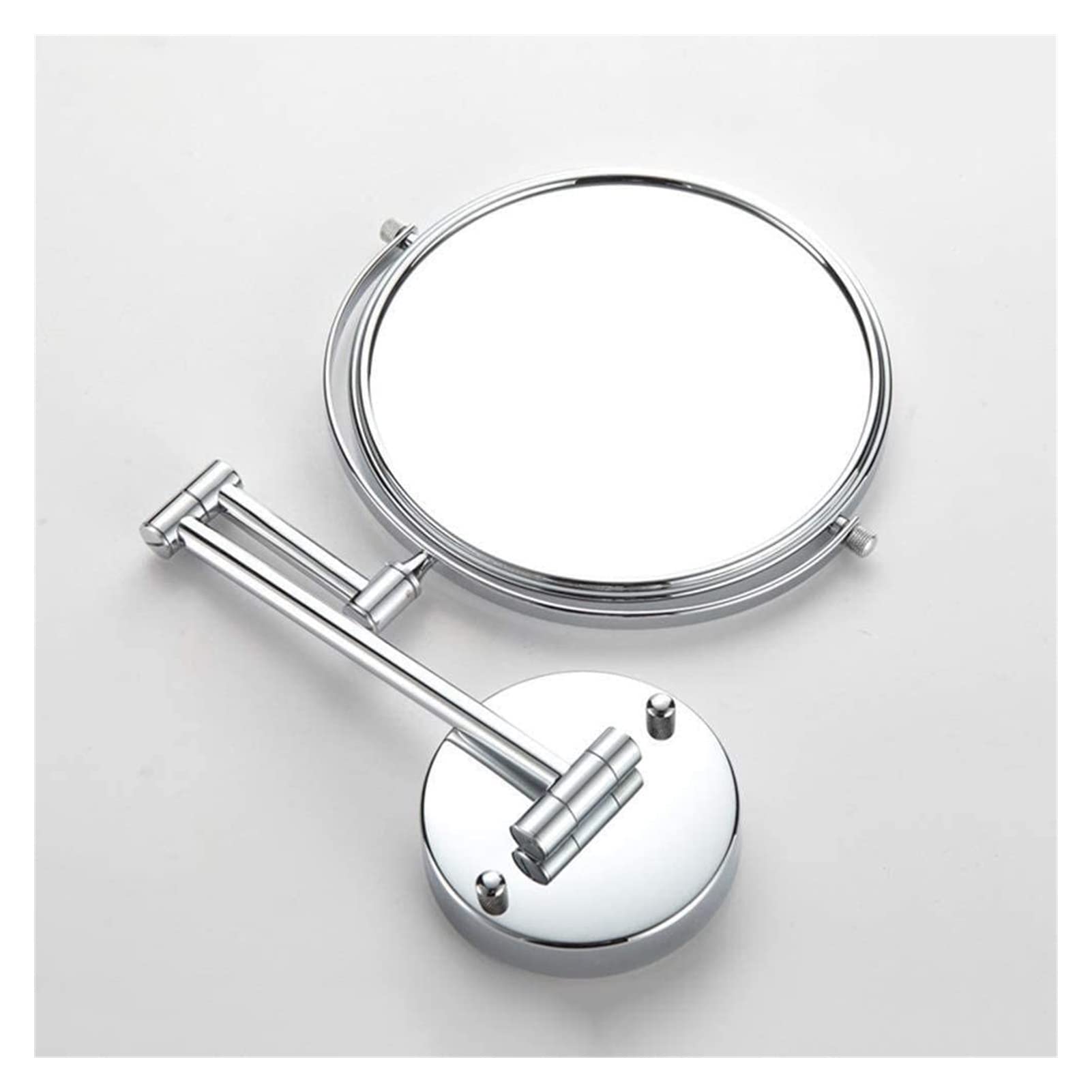 Specchio cosmetico per Trucco Specchio per Trucco da 8 Pollici in Rame Specchio per Trucco a Parete Specchio ingranditore da Bagno 5 Volte