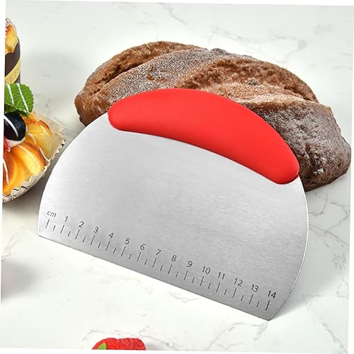 Miniatura 5 de Cortador de masa raspador de masa de grado alimenticio, cortador de masa con báscula de acero inoxidable