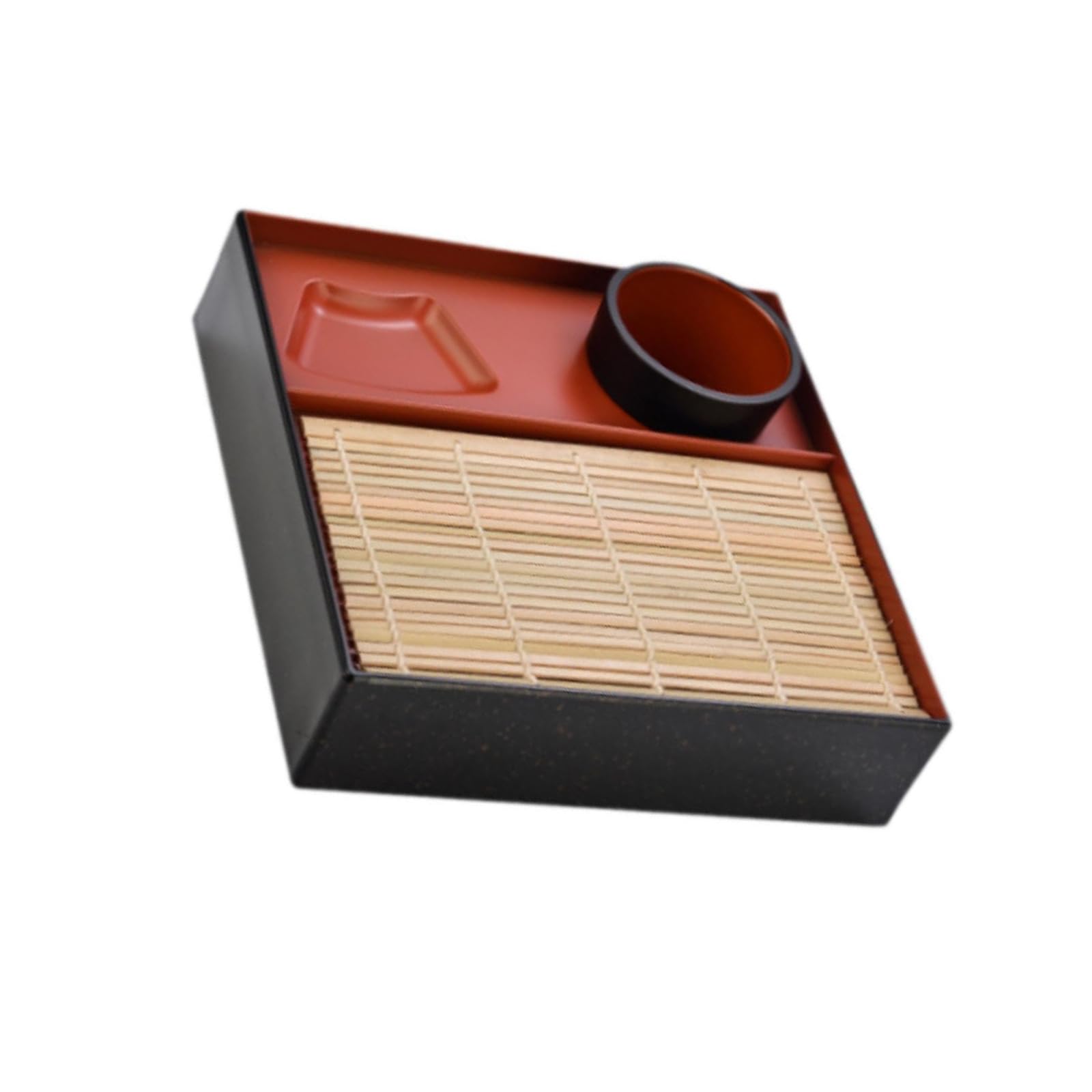 Moderno plato rectangular japonés con bordes elevados, multiusos, práctico para aperitivos, aperitivos, sushi, sushi, platos de presentación