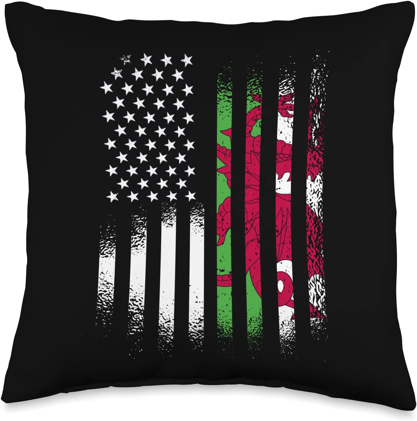 Welsh American Flag Welsh Roots USA Citizen Welsh American