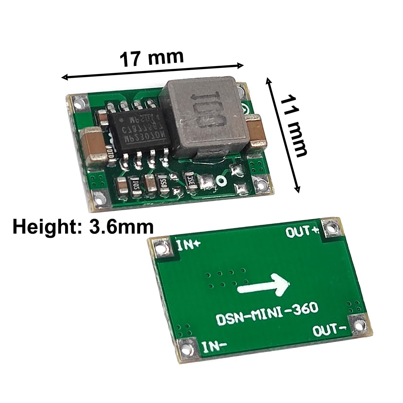 Moduł konwertera obniżającego 3,3 V, 5 opakowań DC 5-23 V 12 V na 3,3 V Step-Down, płyta regulatora 1,8 A, wyjście do Arduino, ESP32, elektronika DIY
