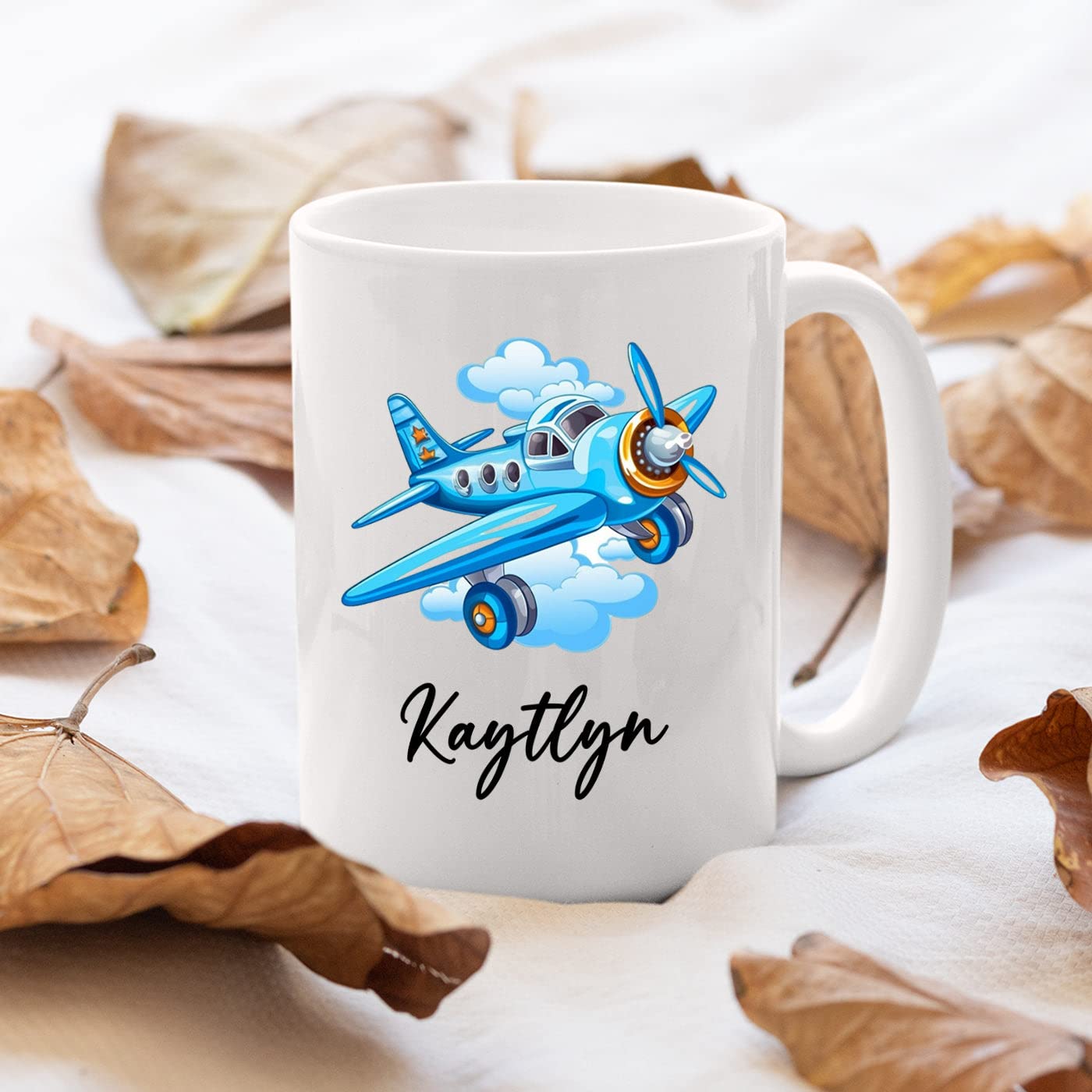 Amazon.com: Personalized Airplane Coffee Mug Cup Gift With Kids Name,  Customized Airplane Coffee Cup 11 Oz 15 Oz, Air Plane White Ceramic Mug  Gift For Plane Lover/Pilot, Airplane Lover Travel Mug Gift,