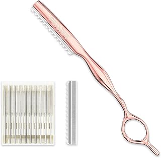 Professional Hair Texturizing Razor Kit with 10 Replacement Blades
