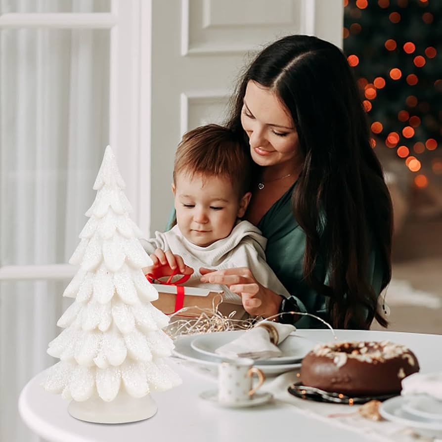 Amazon.com: Bdor White Christmas Tree, 11inchs Table Top Christmas