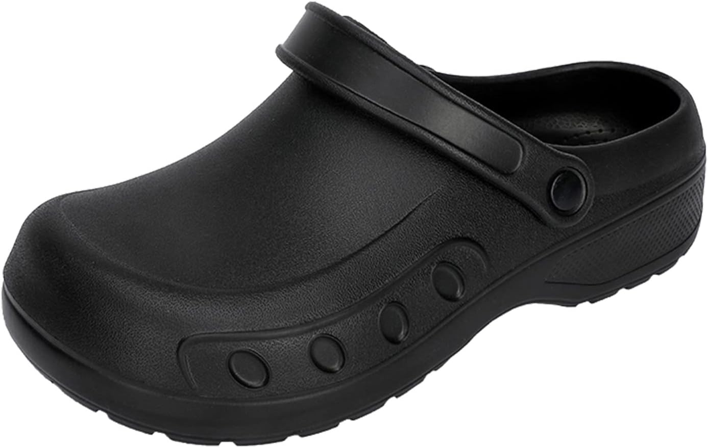 Men Chef Clogs Slip Resistant Garden Clogs with Arch Support Safety Nursing Shoes Work Shoes Water Oil Resistant for Men Food Service