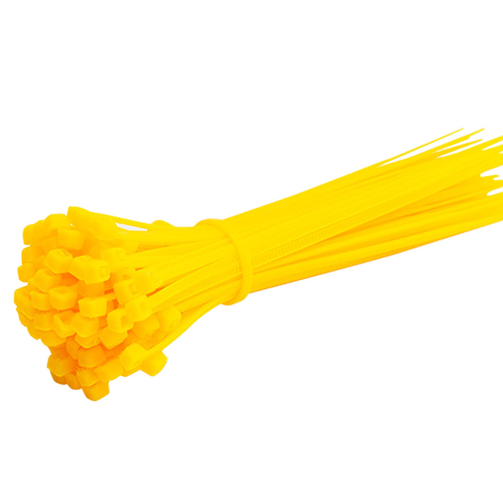 Sepkus Bridas para Cables de Colores, 150 mm x 1,9 mm, Fines comerciales de gestión de Cables Hechos a Mano en el hogar (1000 Piezas), Rojo (Amarillo)