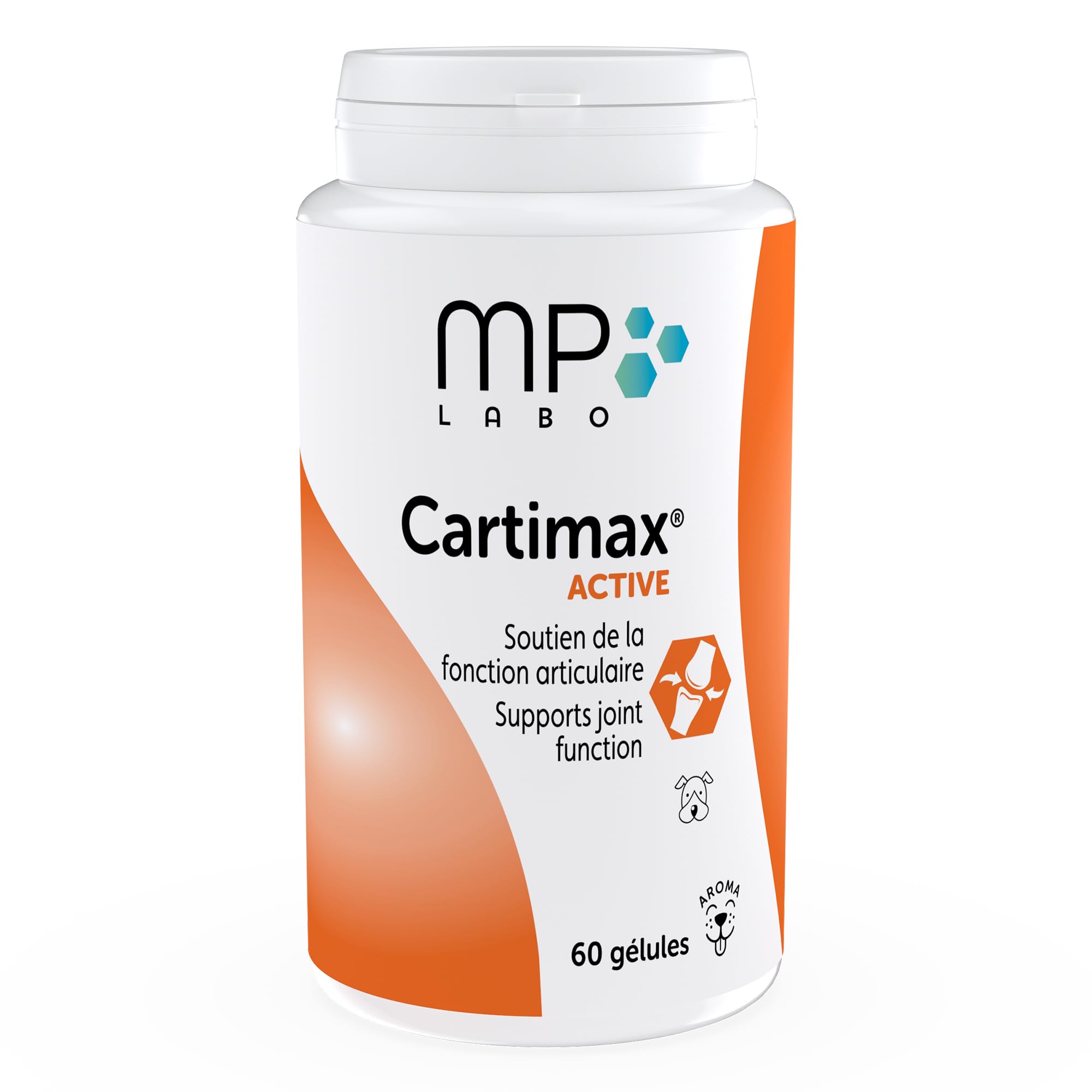 MP Labo Cartimax® Active 60 Gélules - Soutien de la Fonction Articulaire pour Chiens