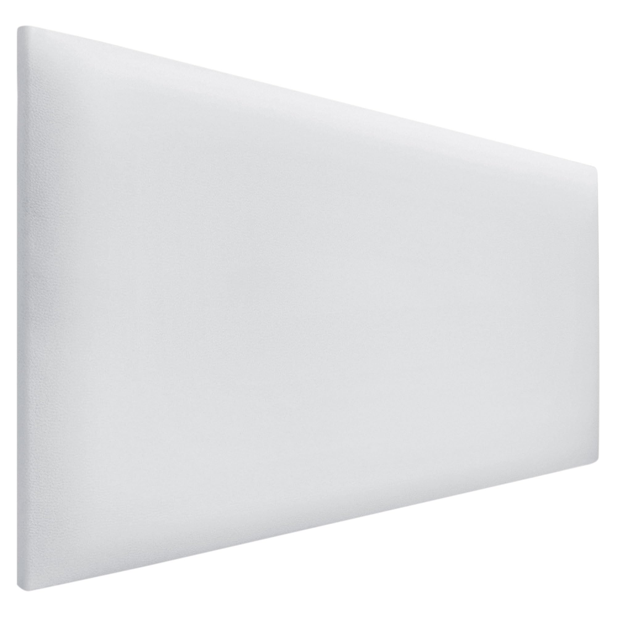 DHOME Cabecero de Polipiel o Tela AQUALINE Liso cabeceros Cabezal tapizado Cama Lujo (Polipiel Blanco, 95cm (Camas 70/80/90))