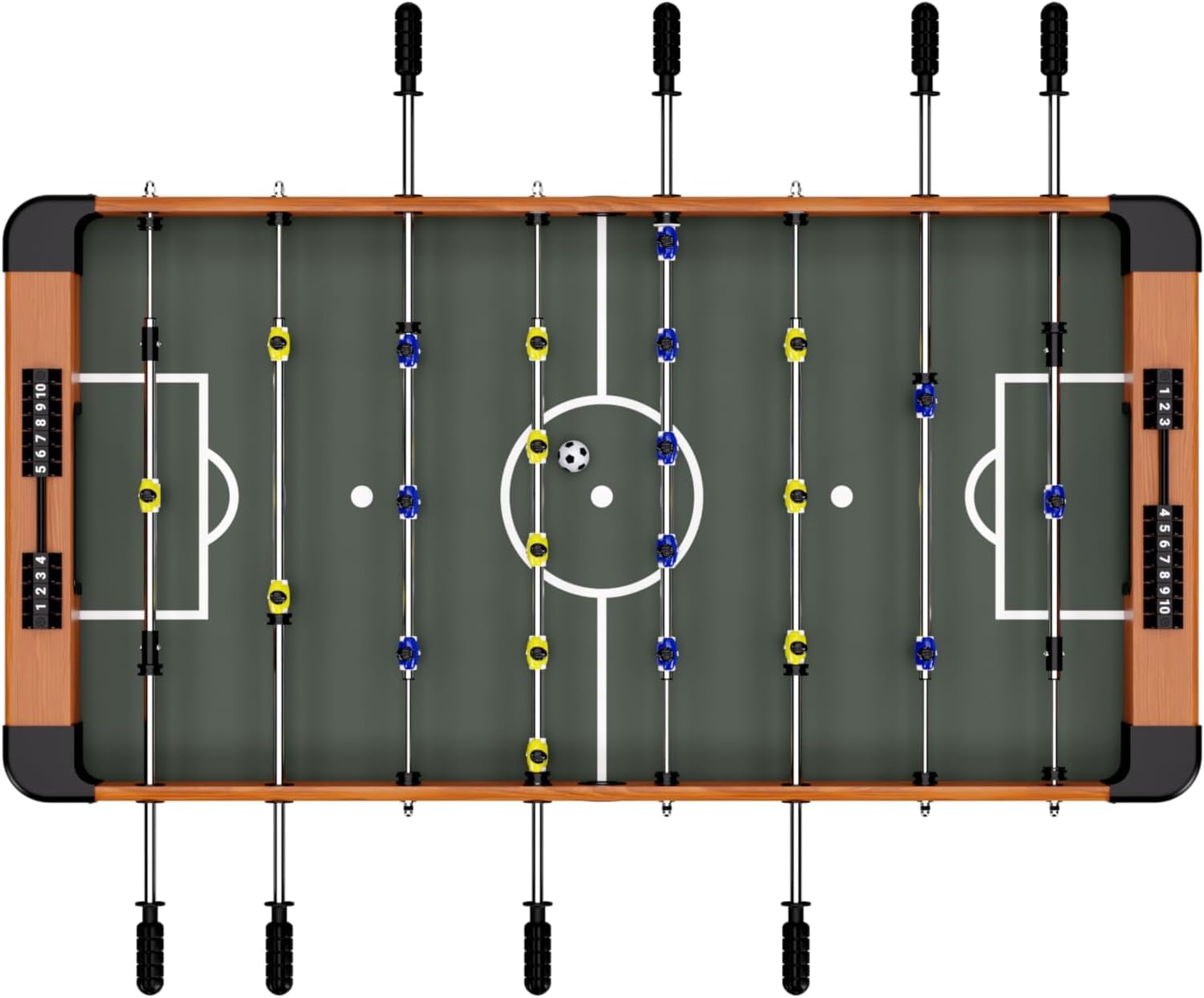 CARROMCO Campus-XT 9in1 Tisch| Kicker, Billard, Tischtennis & mehr | 9IN1 MULTIFUNKTIONSTISCH: Großer Spieletisch (122x62x85cm/33kg) für Kinder & Erwachsene. Inklusive komplettem Zubehör