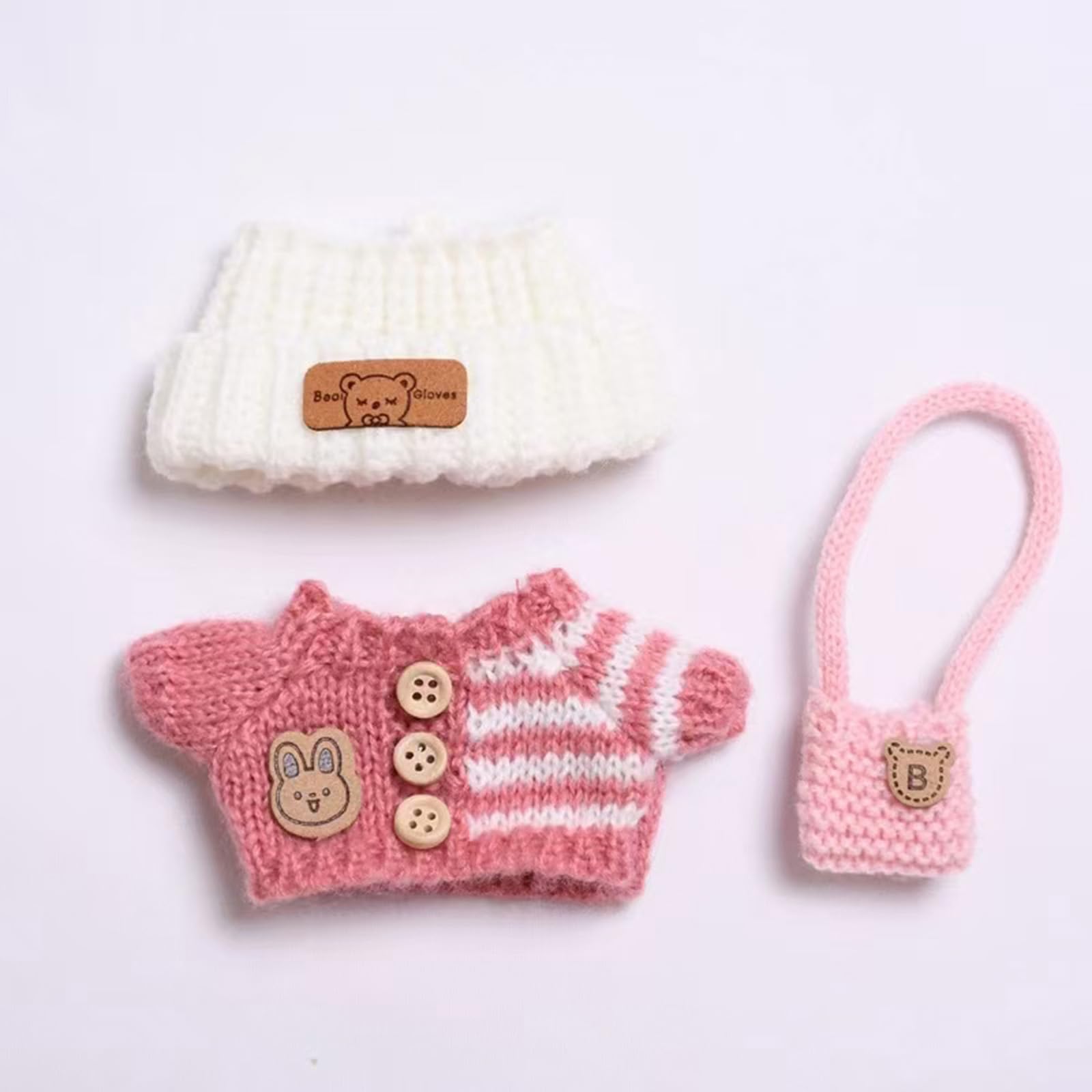 Cute Sweater Clothes for 17cm Dolls Accessories(Only Clothing No Doll), Fashion Garment Outfit for 6.69 inch Doll Upper Garment Replacement