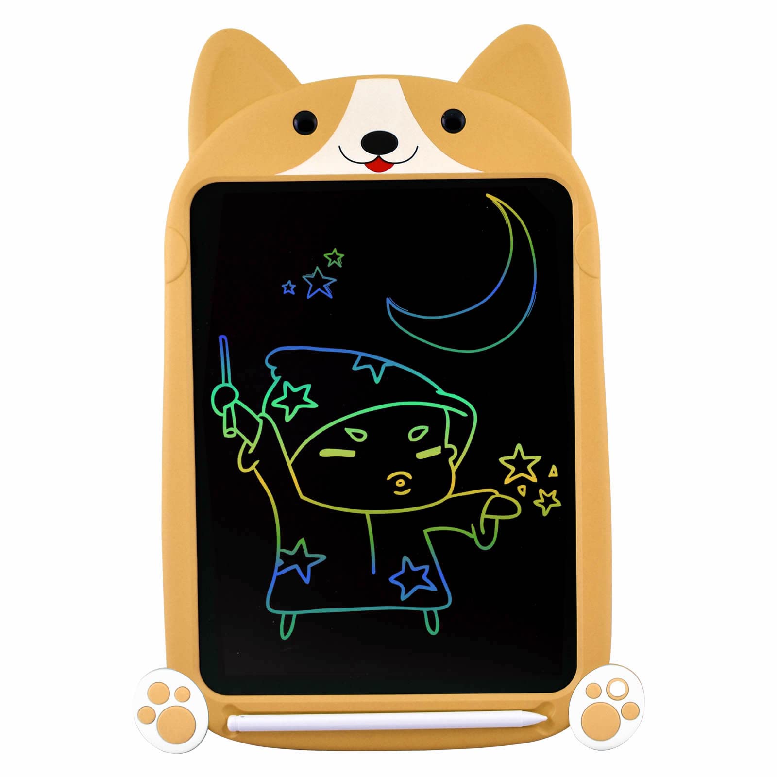 PUPPY LCD Writing Tablet, Large 10 Inch, Colorful Screen, Erasable Electronic Digital Drawing Pad Doodle Board With Stylus Pen, Gift for Kids Adults Home School Office (Pink) — view 10