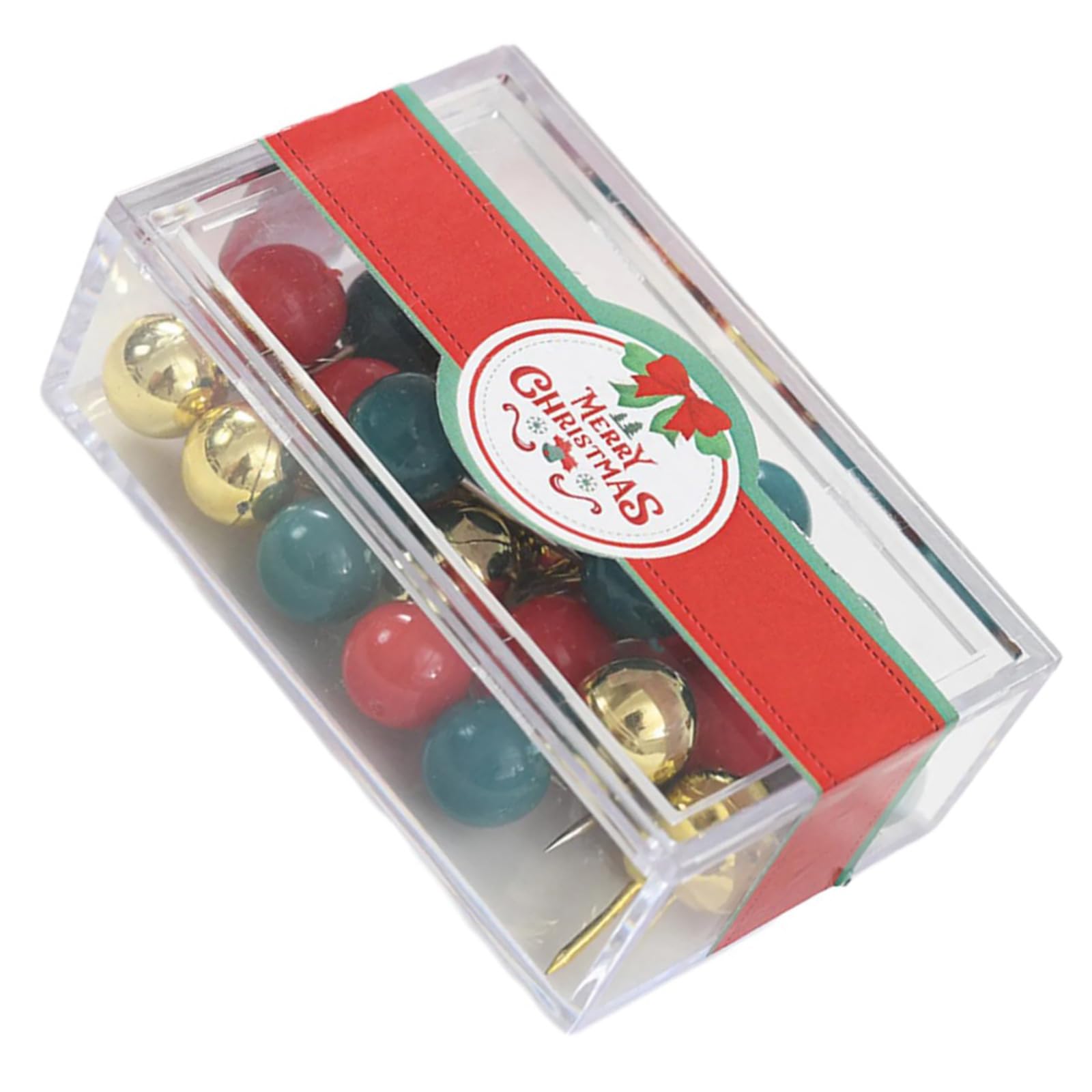 Laiousn Earth Nails Christmas Themed Push Pins Metal Binder Clip Paper Clamp Cork Notice Board Thumb Tacks Pushpin Map Pins For Office Desk Organization Accessories