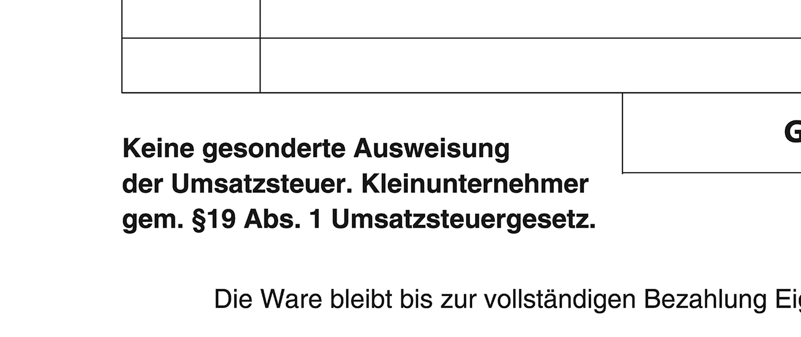 4x Rechnungsblock Block Rechnung Kleinunternehmer nach § 19 DIN A5, 2-fach selbstdurchschreibend 2x50 Blatt - gelocht (22435)