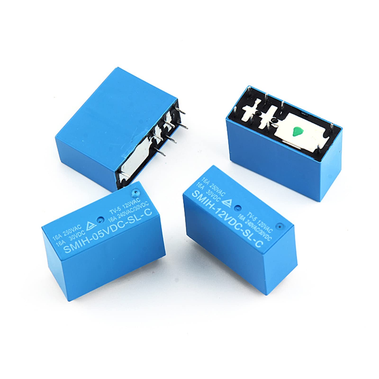 VDOQTLJT 10PCS SMIH-05VDC-SL-C SMIH-12VDC-SL-C SMIH-24VDC-SL-C 05 12 24 V Relays 16A 250V 8pin A Set of Conversion