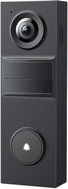 Tapo Smart Video Wireless Doorbell Camera - 2K, 160° Ultra-Wide View, Up to 180 Days Battery, Alexa, Google Assistant Compatible, Free AI Person Detection, IP54, SD/Cloud Storage, D205