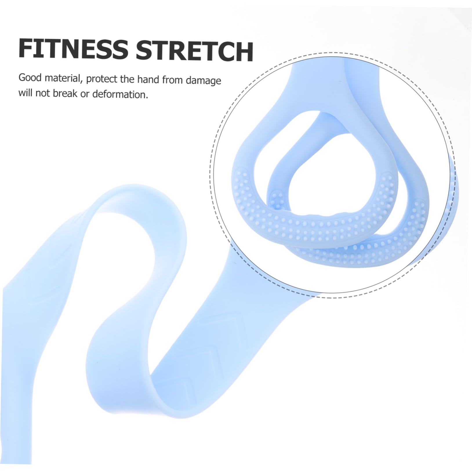Toyvian Banda elastica di tensione fascia per esercizi bande di resistenza con manici bande di allenamento banda elastica di resistenza al fitness Gel di silice Sky-Blue
