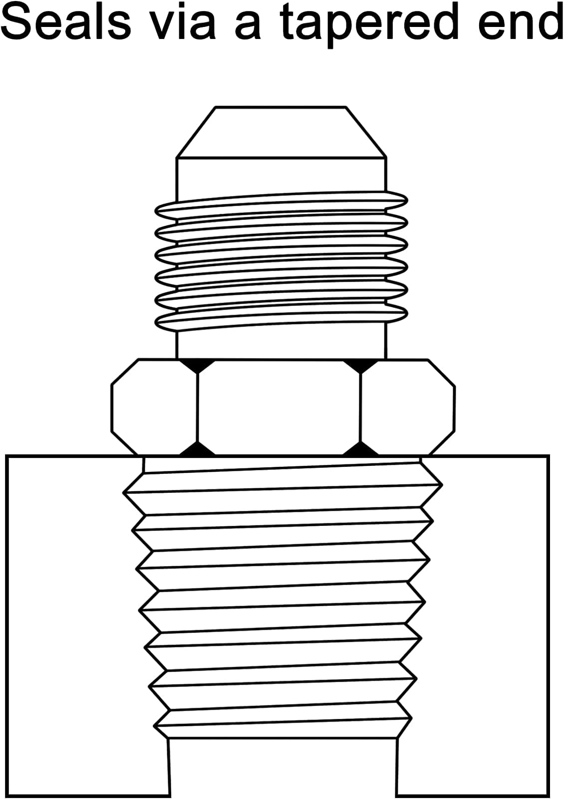 snapklik-straight-8an-male-flare-to-3-8-npt-pipe-adapter-fitting