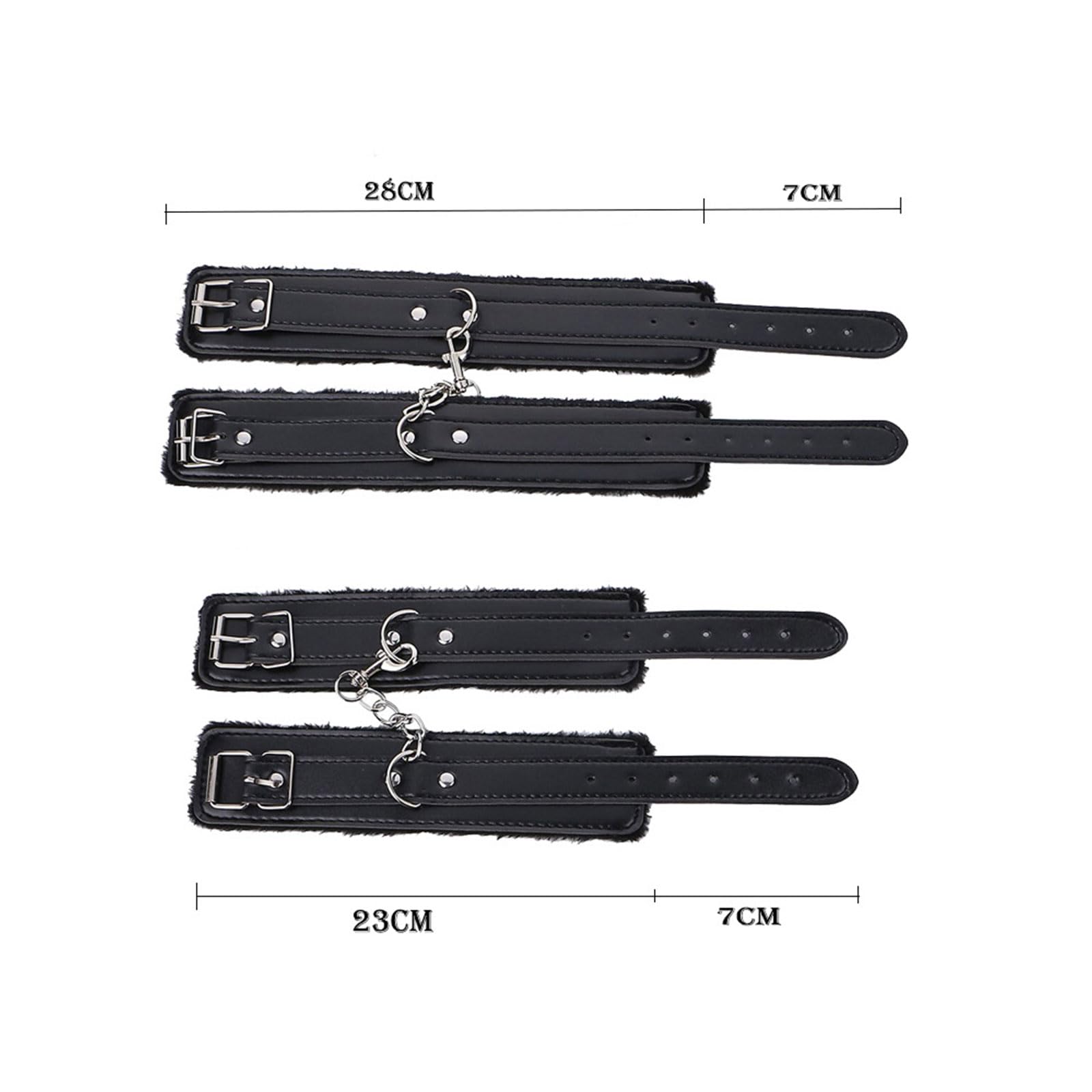 Set di accessori yoga di lusso per coppie, popolare collezione da 18 pezzi, set combinato multifunzione con manette regolabili e benda per gli occhi-ITLTA06 (Nero set)