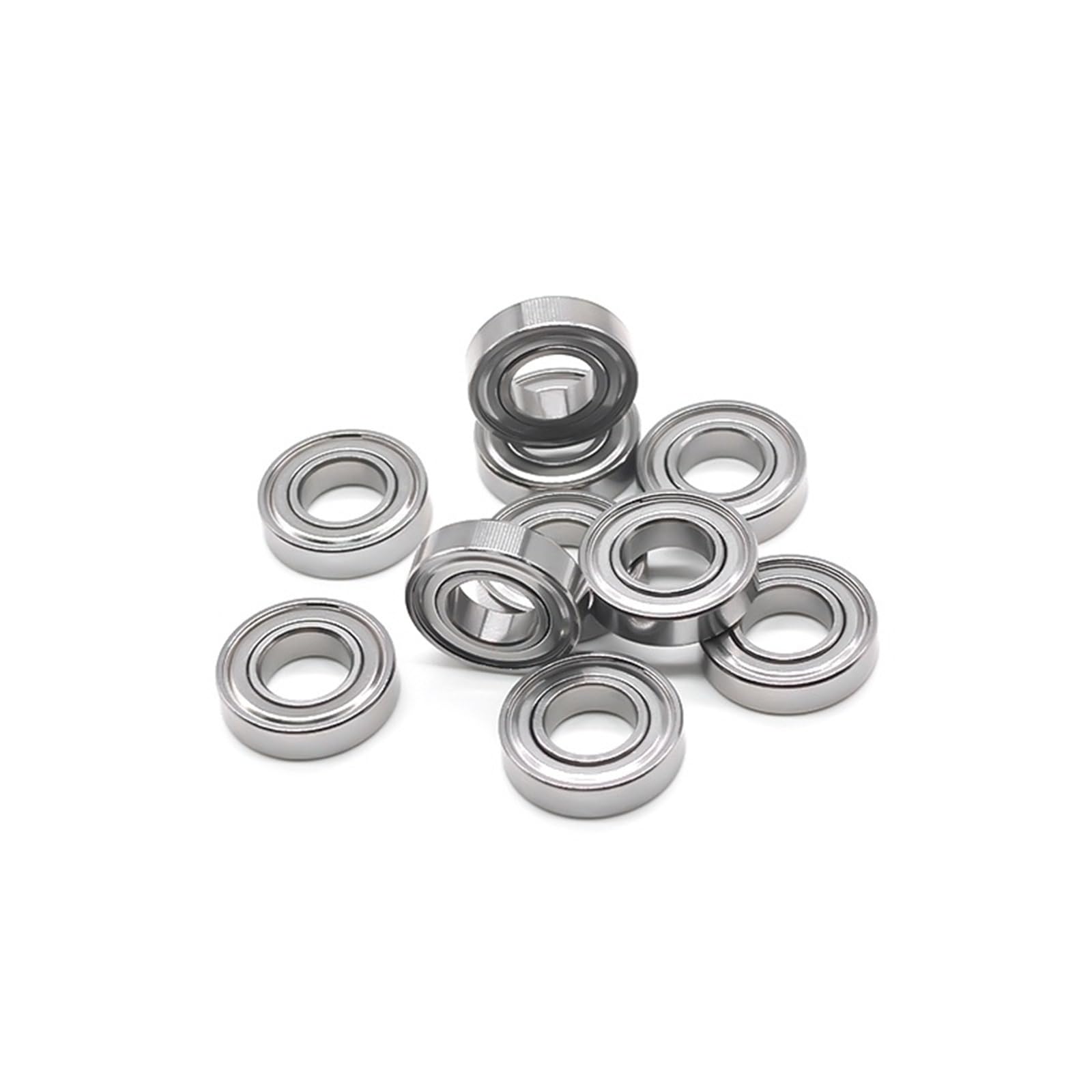Rodamientos de bolas de acero inoxidable S688ZZ de 8 x 16 x 5 mm, blindados, AISI440C, 10 unidades