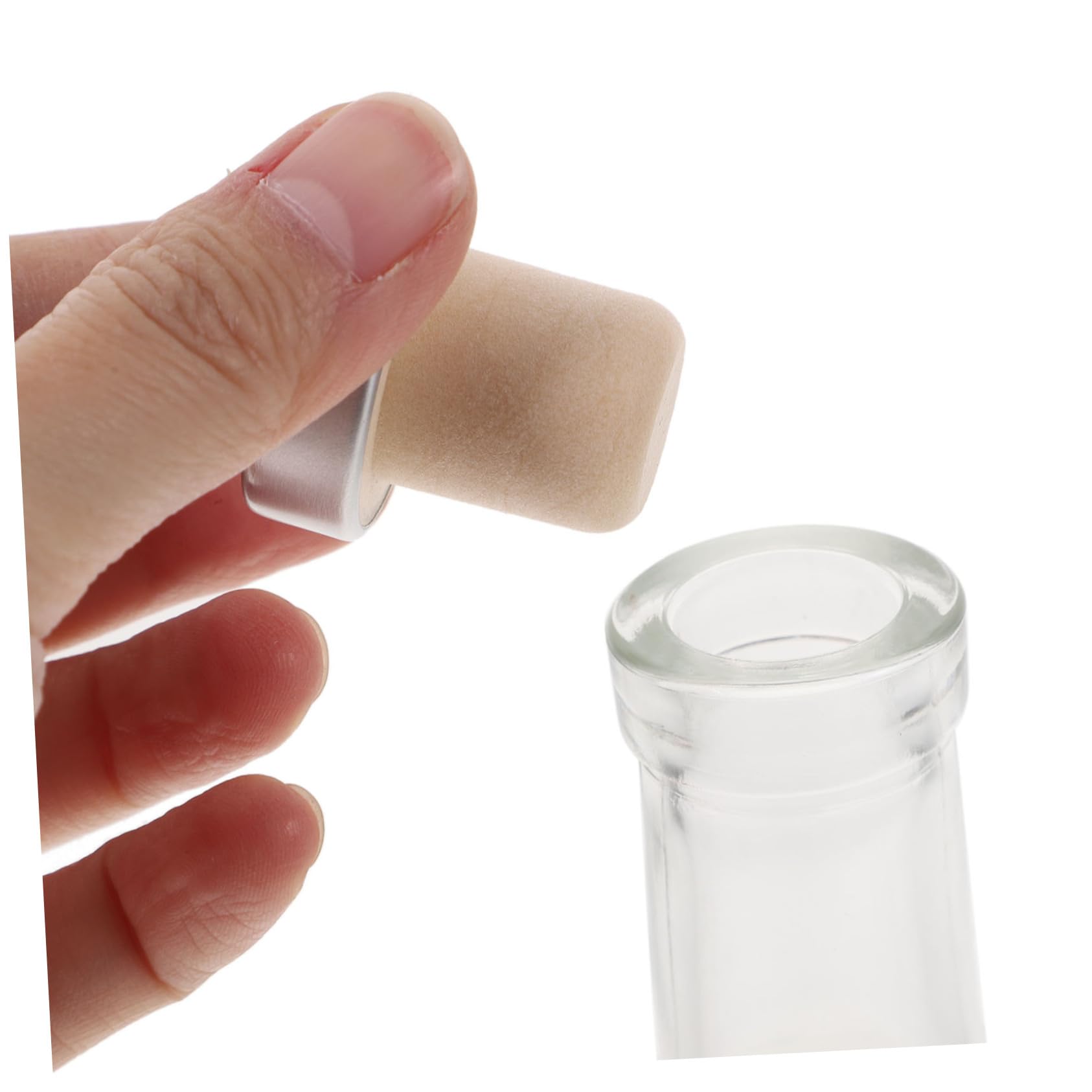 Alipis 2pcs Thick Bottom Vodka Liquor Wine Bottle 375ml Glass Alcohol Bottle Random Color