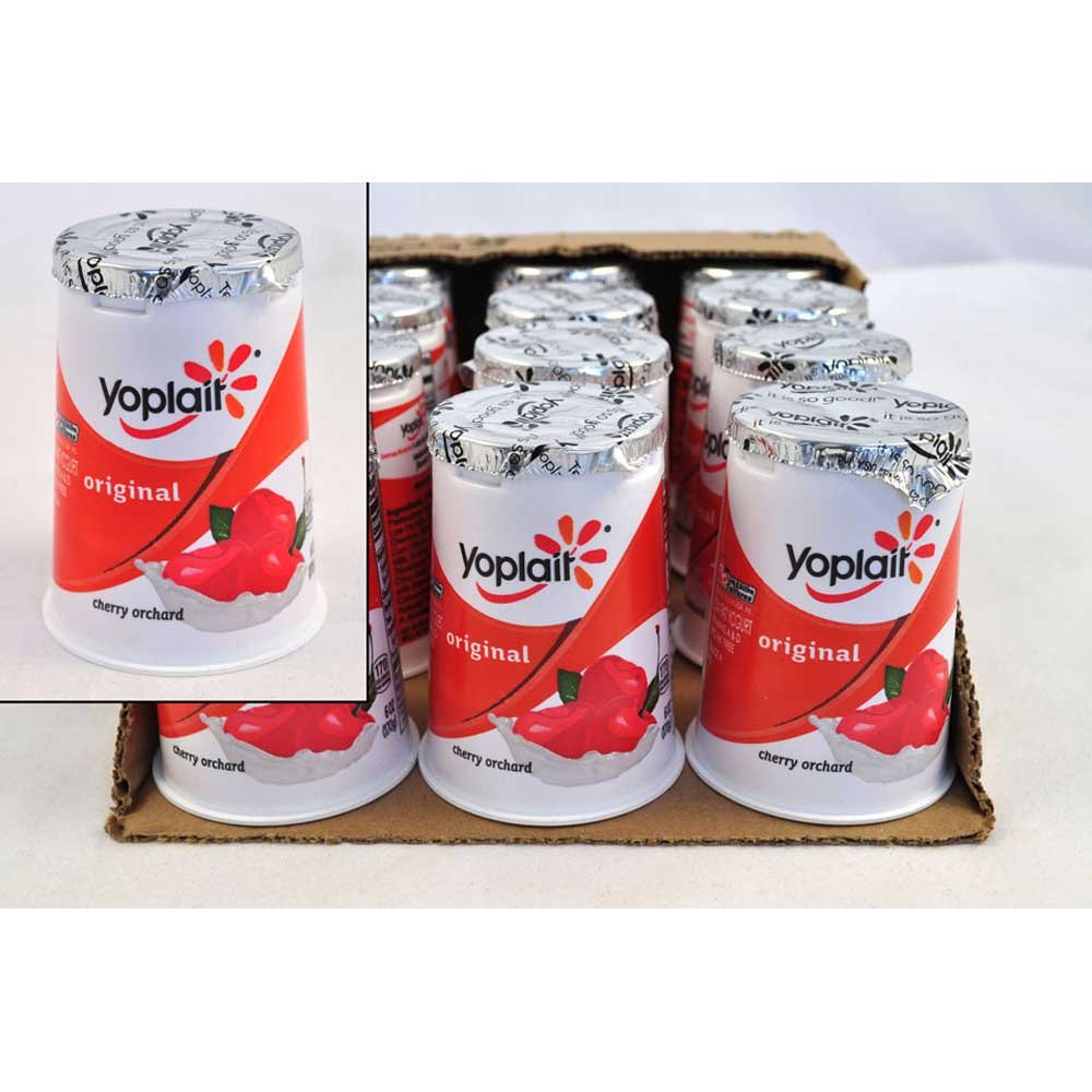 Yoplait Original Cherry Yogurt, 6 Ounce -- 12 per case.