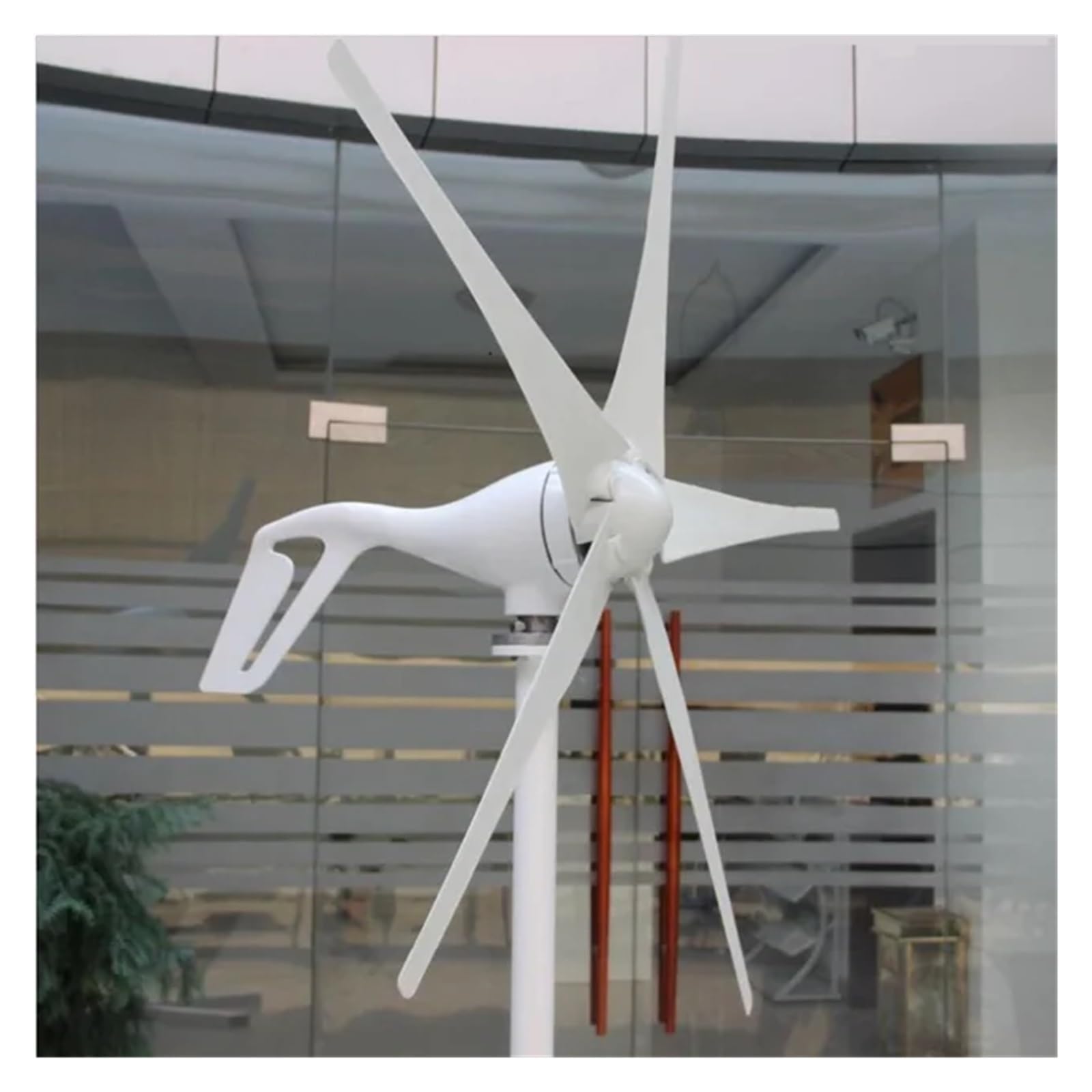Turbina eólica, Pequeña turbina de viento 12v 24v 400w con turbinas arranque baja velocidad del 5 palas 2, m/s(12V)