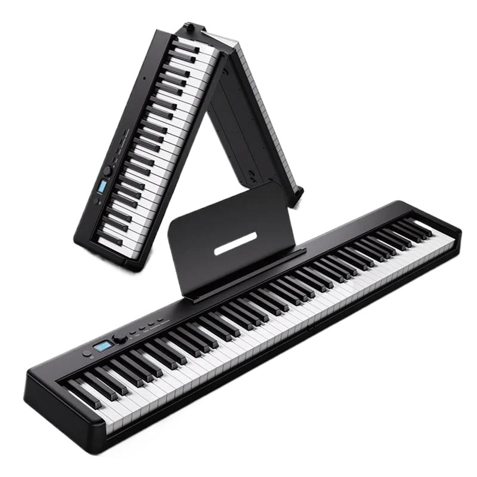 Profesjonalne Pianino Elektroniczne 88 Klawiszowy Składany Kontroler Elektronicznego Pianina Prawdziwa Klawiatura Muzyczna Dla Dorosłych(Type3)