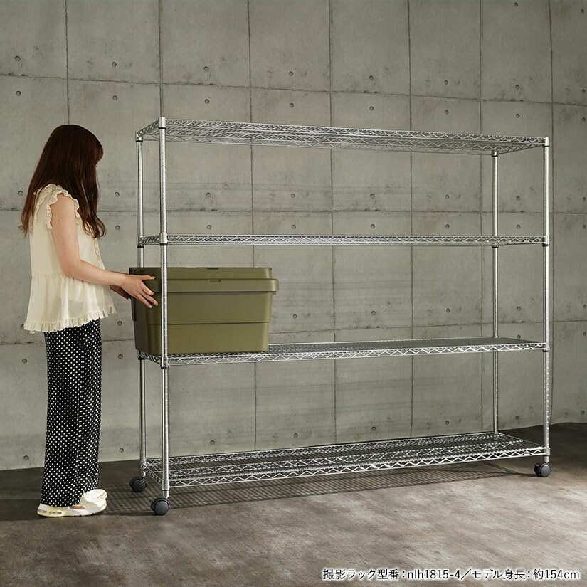 Amazon｜ルミナス スチールラック キャスター付き 業務用 オフィス