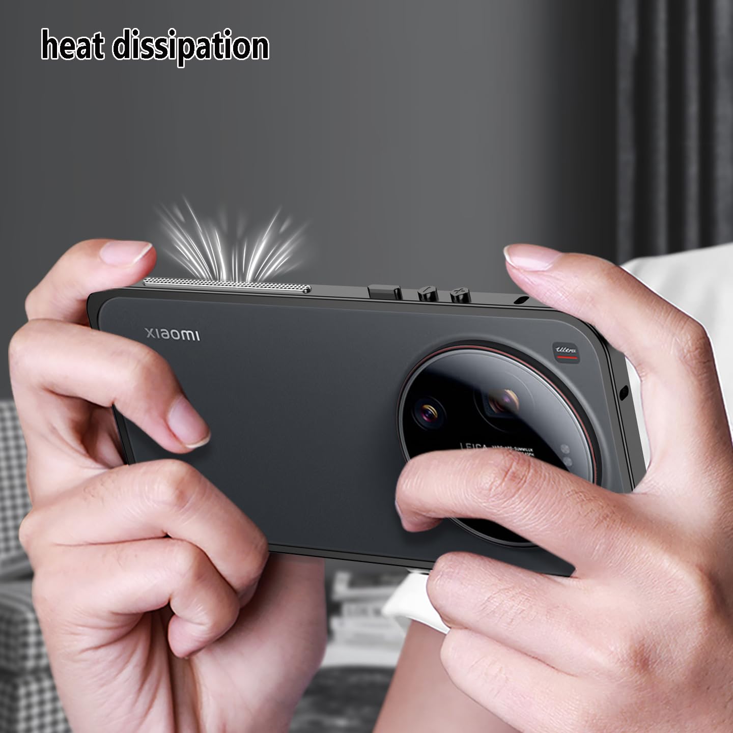 Custodia protettiva per Xiaomi Mi 17 Ultra, telaio in lega di alluminio aeronautico, antiurto, design senza cover posteriore, dissipazione del calore, compatibile con la versione Leica (verde)