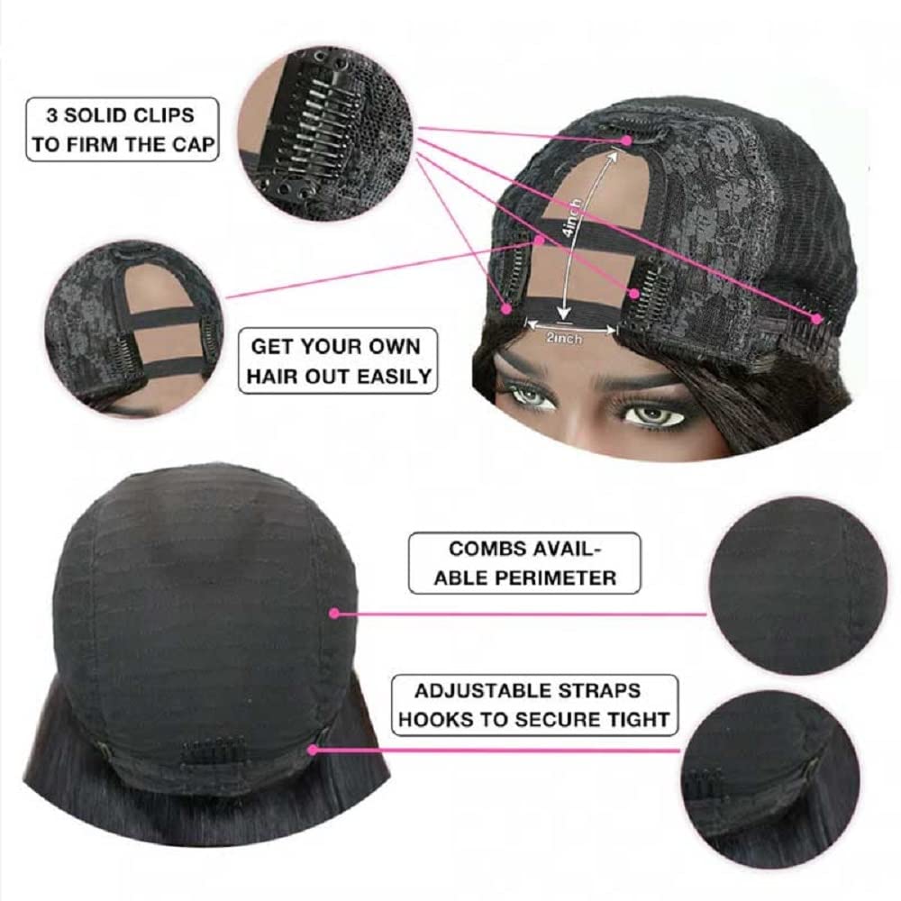 #613 Bleach Blonde Half Wig Straight Human Hair 120g Wig U Part Extensions Lace Wigs Brazilian Hair(28inch,613)