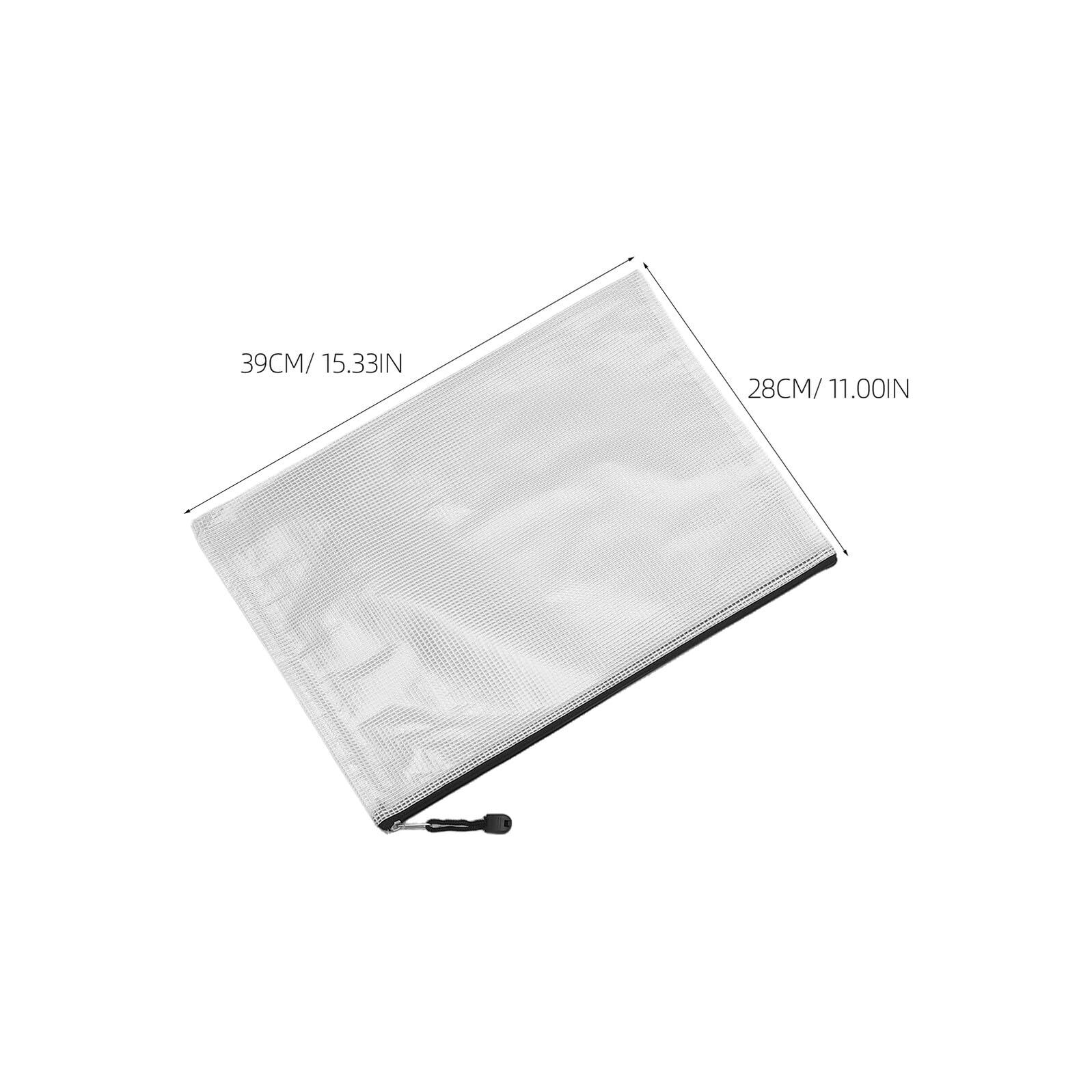 12pezzi Busta per Documenti Rete Cerniera Organizer in Pvc Trasparente per Ufficio e Viaggio Protezione da Umidità e Facile Visualizzazione Colore Casuale