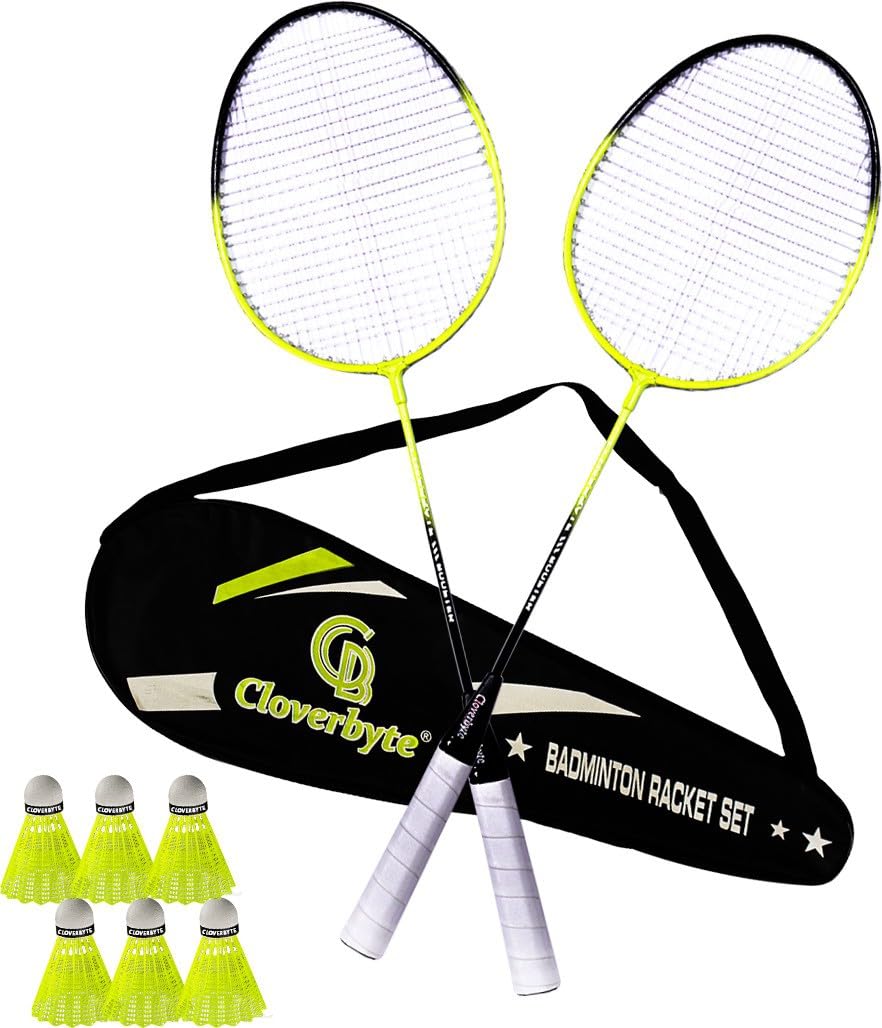 CLOVERBYTE Booster Set of 2 Badminton with 6 Nylon Shuttle and 1 Badminton Cover Badminton Kit (B0CS6B4V1N) Amazon Price History, Amazon Price Tracker