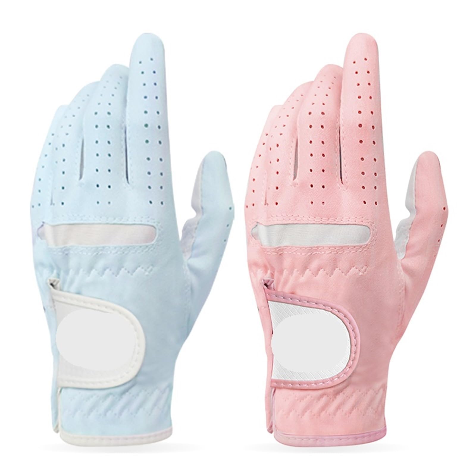 Guantes De Golf Guante de Golf Profesional de Tela Suave y Transpirable for Mujer, Mano Izquierda y Derecha, 1 par Golf Guantes