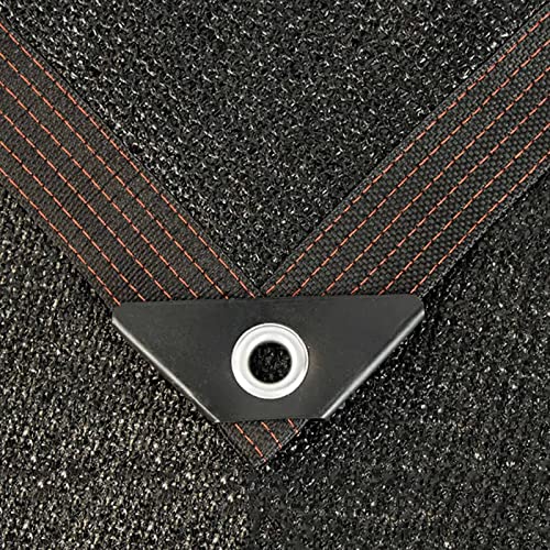 YISUPP Jardin Filet D'ombrage, Serre Tissu D'ombrage avec Un Taux D'ombrage De 95%, Couverture Serre Anti-âge, Perméable, Coupe-Vent Balcon Extérieur Serre,Black-2x2m/6.6x6.6ft Cover