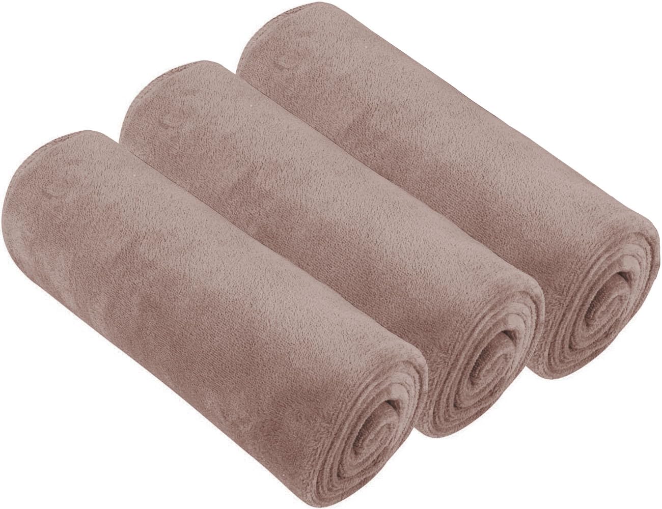 HIDMD Microfibre Gym Towels Sports Towels 40CMX80CM Fast Drying Absorbent Workout Sweat Fitness Yoga Camping 3Pack Mocha