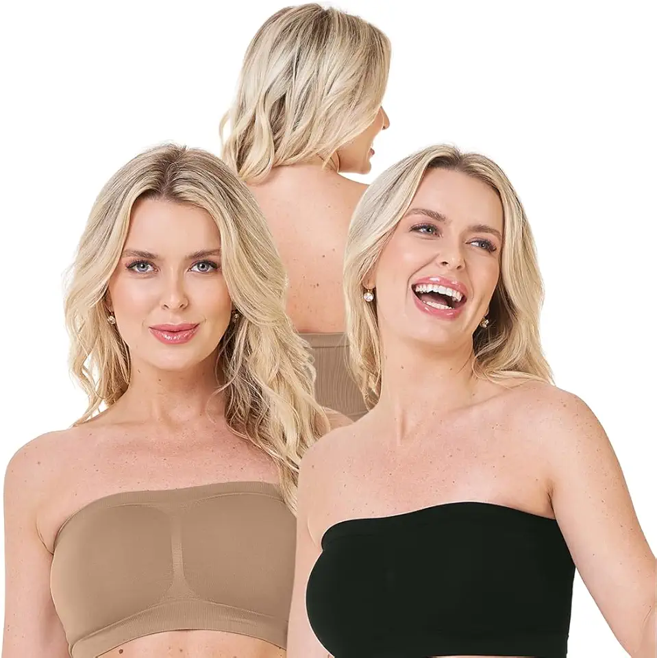 Kit 2 Sutiã Faixa Sem Costura Top Tomara Que Caia Sem Bojo